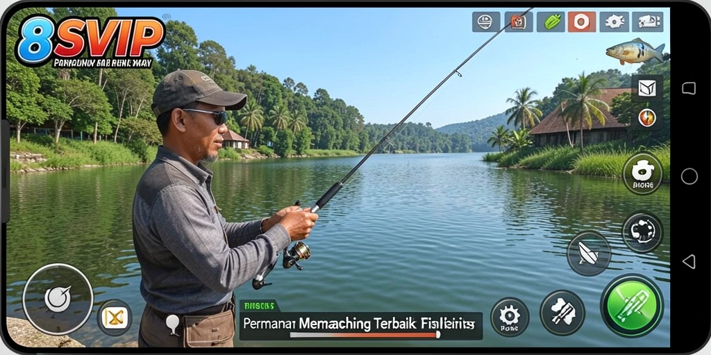 Tampilan permainan Fishing yang realistik dan seru di 8SVIP.