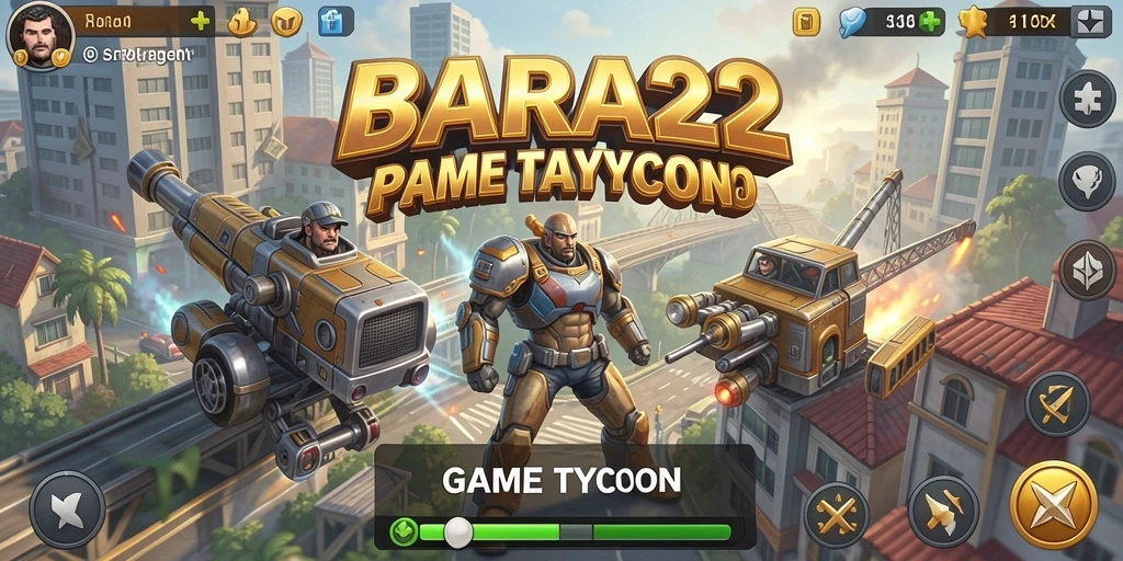 Tampilan gameplay BARA22 yang menarik dan mendebarkan.