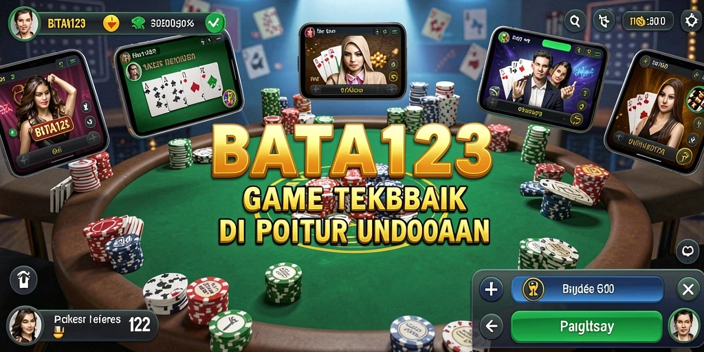 Screenshot BATA123 menampilkan antarmuka game Poker yang menarik.