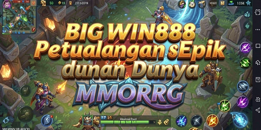 Tangkapan layar gameplay <strong>BIGWIN88</strong> menampilkan aksi pertempuran seru di dunia fantasi.