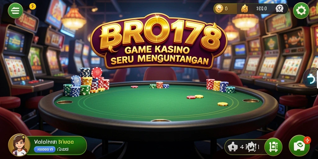 Tampilan permainan Kasino yang mendebarkan dan menarik dalam BRO178.