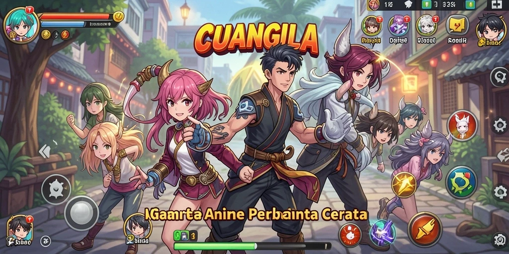 Tampilan gameplay menakjubkan dari CUANGILA dengan karakter Anime.