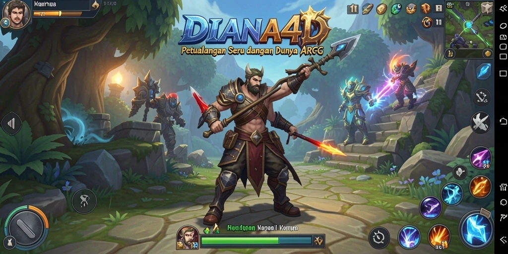 Tampilan gameplay DIANA4D yang menarik dan penuh aksi.