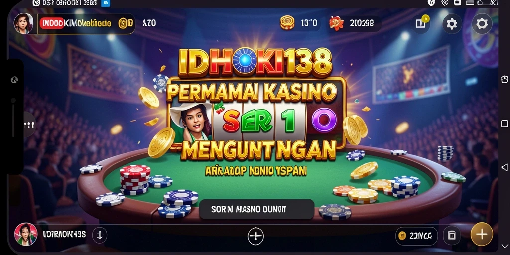 Tampilan gameplay menakjubkan di IDRHOKI138 dengan suasana Kasino yang autentik.