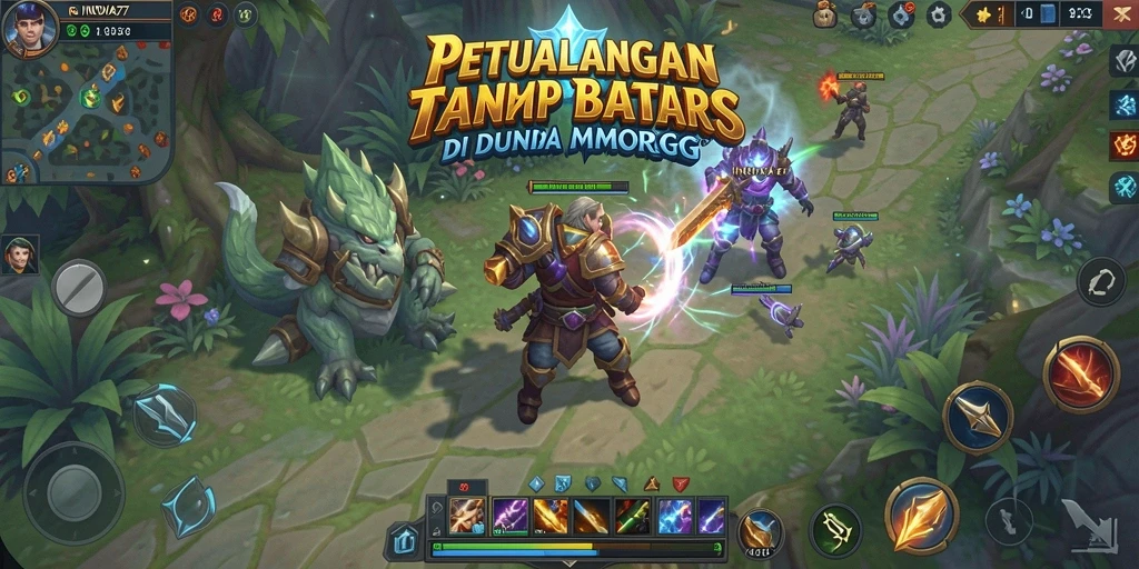 Gameplay INOVA77 menampilkan aksi bertempur yang mendebarkan di dunia MMORPG.