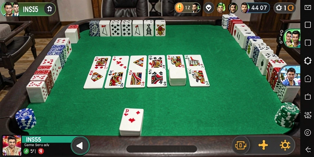 Tampilan gameplay menarik dan seru dari permainan Domino.
