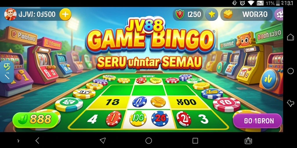 Screenshot menampilkan permainan Bingo yang menarik dengan interaksi pemain.