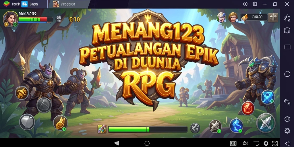 Menggambarkan pemandangan indah dalam permainan RPG MENANG123.