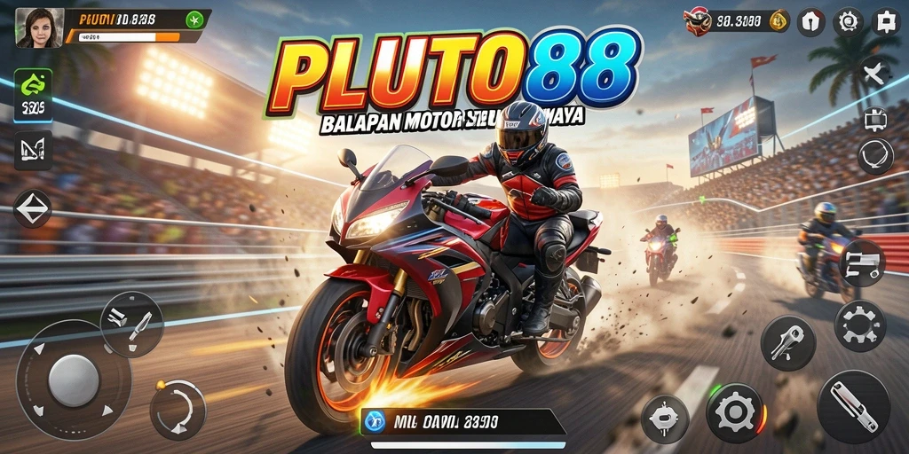 Gameplay seru balapan motor dengan grafis memukau.