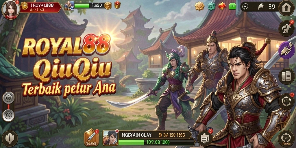 Screenshot gameplay QiuQiu ROYAL88 yang seru dan interaktif.