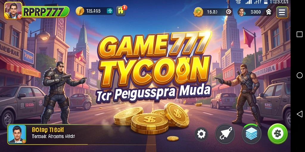 Tampilan gameplay RPRP777 dengan strategi bisnis yang menantang.