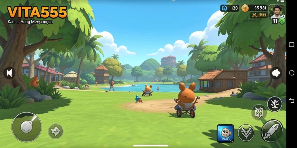 Tampilan gameplay VITA555 yang menarik dan seru.