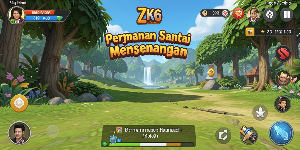 Screenshot gameplay ZK6 menampilkan aksi seru dalam level Casual.